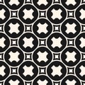 Funky geometric pattern with crosses, squares, mesh. Royalty Free Stock Photo