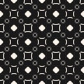 Funky geometric pattern. Vector seamless texture with circles and squares Royalty Free Stock Photo