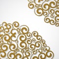 Funky gold Swirls.