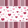 Funky hearts design Royalty Free Stock Photo