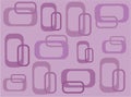 Funky lilac retro squares