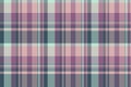 Funky plaid pattern texture, party vector background textile. Difficult check fabric tartan seamless in pastel and grey colors