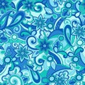 Funky Pucci Seamless Repeat Pattern Royalty Free Stock Photo
