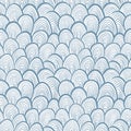 Funky retro style seamless pattern, single color vector background. Royalty Free Stock Photo