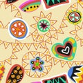 Funky seamless pattern