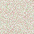 Funky seamless vector red, green, white hand drawn dotted pattern. Great for Christmas themed giftwrap, website
