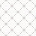 Funky style seamless pattern with grid, lattice, mesh. White and gray.