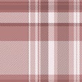 Funky tartan plaid texture, kid fabric background vector. Backdrop pattern textile check seamless in red and white colors Royalty Free Stock Photo