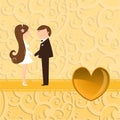 Funky wedding invitation Royalty Free Stock Photo