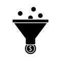 Funnel flat vector icon which can easily modify or edit Royalty Free Stock Photo