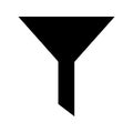 Funnel glyph flat vector icon Royalty Free Stock Photo