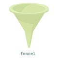 Funnel icon, cartoon style Royalty Free Stock Photo