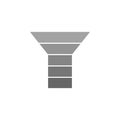 funnel icon. Simple glyph of charts and diagrams set for UI and UX, website or mobile application on white background