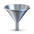 Funnel isolated on white background Royalty Free Stock Photo