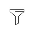 Funnel outline icon