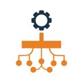 Funnel, scrum, project planning icon. Simple editable vector graphics