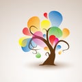 Funny Abstract Tree Sticker Wall Decal for your design