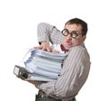 Funny accountant Royalty Free Stock Photo