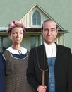 Funny American Gothic Painting Spoof