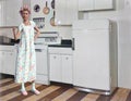 Funny Angry Housewife, Mother, Kitchen