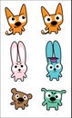 Funny animals set