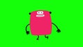 Funny animation gif character on isolated background. Just nobody cute man.