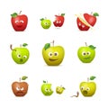 Funny apples Royalty Free Stock Photo