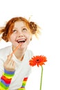 Funny artist girl Royalty Free Stock Photo