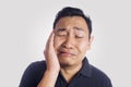 Funny Asian Man Close Up Toothache Pain Face