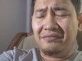 Funny Asian Man Crying