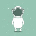 Funny astronaut bear