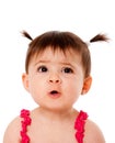 Funny baby face expression Royalty Free Stock Photo