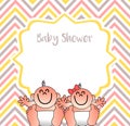 A funny baby shower cover