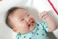 Funny baby smile face close up Royalty Free Stock Photo