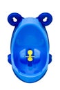 Funny baby urinal for boys. Housebreaking. To pee standing up. Royalty Free Stock Photo
