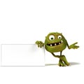 Funny bacteria toon character Royalty Free Stock Photo