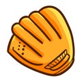 Funny baseball glove - vector.