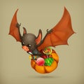 Funny bat icon Royalty Free Stock Photo