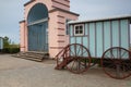 Funny Bathing Cabin on Usedom island, Germany