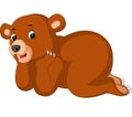 Funny bear Cartoon Royalty Free Stock Photo
