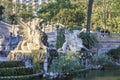 Funny beasts of the Grand Cascade Fountain, Barcelona Royalty Free Stock Photo