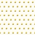 Funny bee seamless pattern background Royalty Free Stock Photo