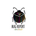 Funny beetle icon for your design