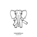 Funny big elephant Royalty Free Stock Photo