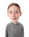 Funny Big Head Child Royalty Free Stock Photo