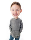 Funny Big Head Child Royalty Free Stock Photo