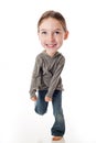 Funny Big Head Child Royalty Free Stock Photo