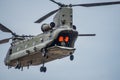 Funny big red hands waving from the helicopter cockpit in the RIAT airshow