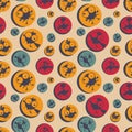 Funny birds. Seamless pattern. Vector