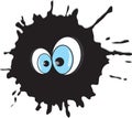 Funny blot with eyes